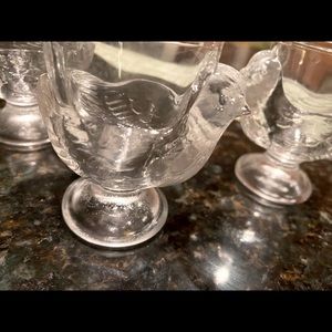 Vintage chicken egg holders set of four 1950s